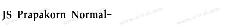 JS Prapakorn Normal字体转换